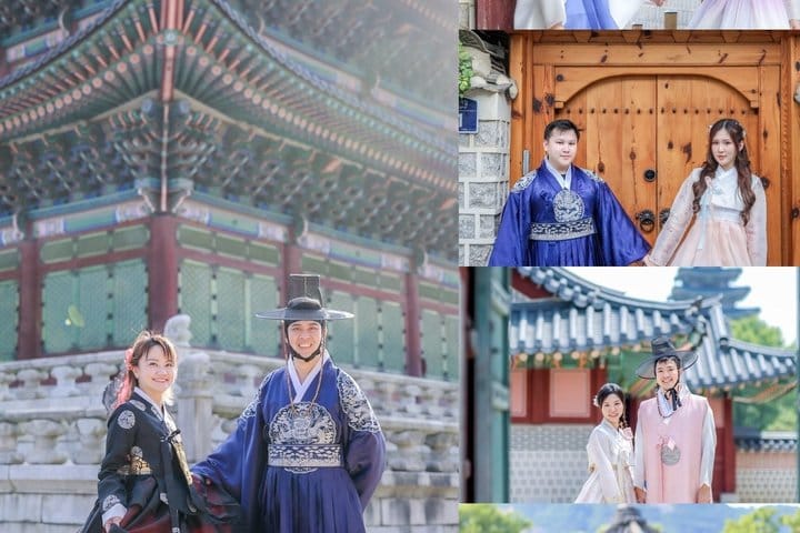 Korea hanbok private photoshoot in gyeongbokgung palace (family/group)