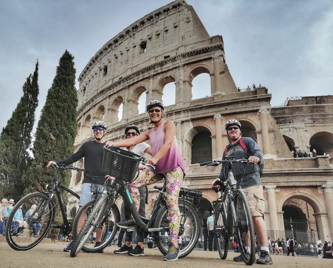 Rome E-Bike Highlights Tour & Tasting in Secret Cave photo 4