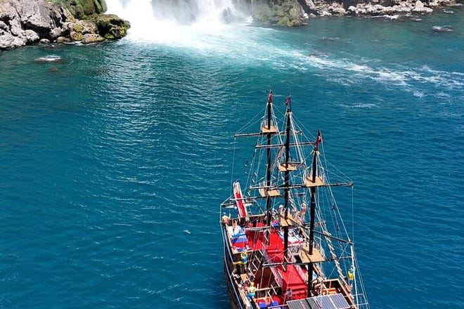 Antalya Pirate Boat Tour Visiting Duden Waterfall 6