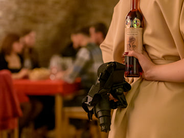 Mystery wine tasting IN THE DARK
