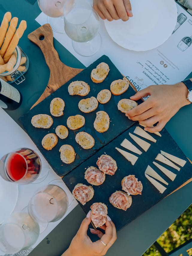 Wine and Food Tasting in the Vineyards 7