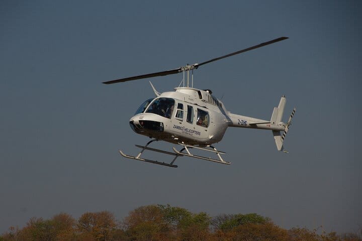 15 minutes scenic helicopter flight above Victoria Falls-Zimbabwe
