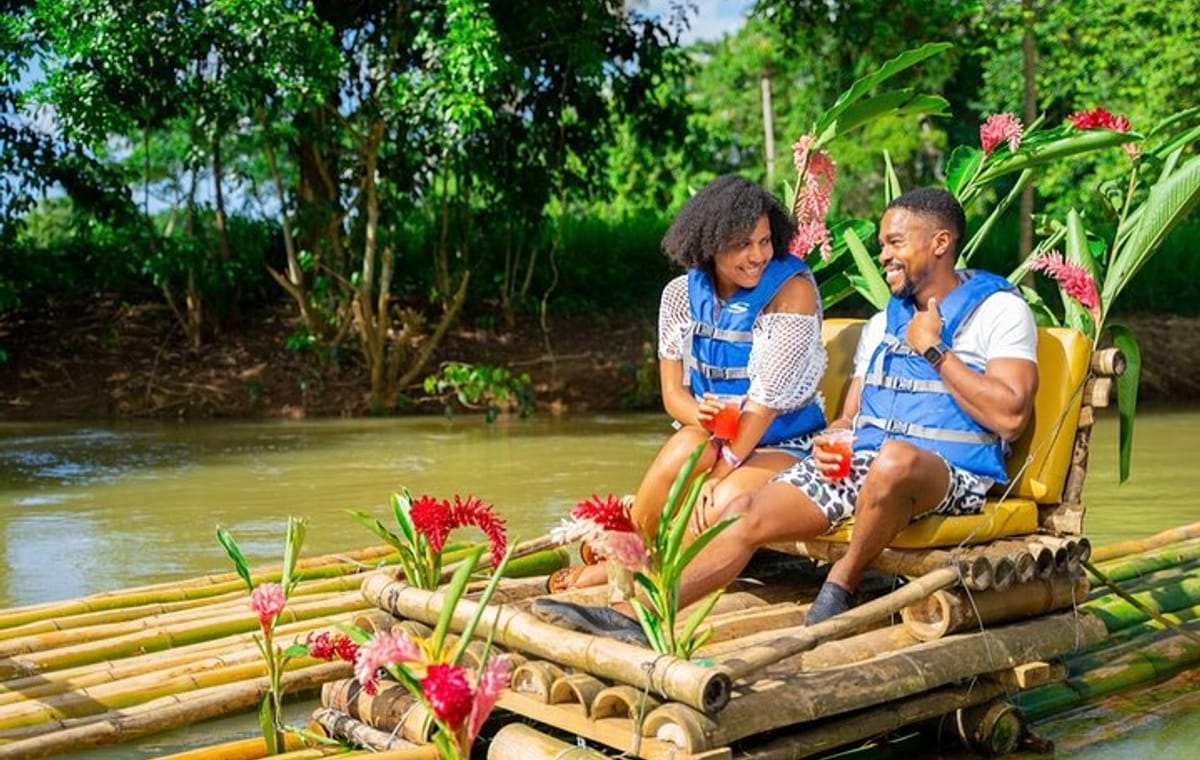 Reggae Rafting Experience with Power Snorkel Party Cruise