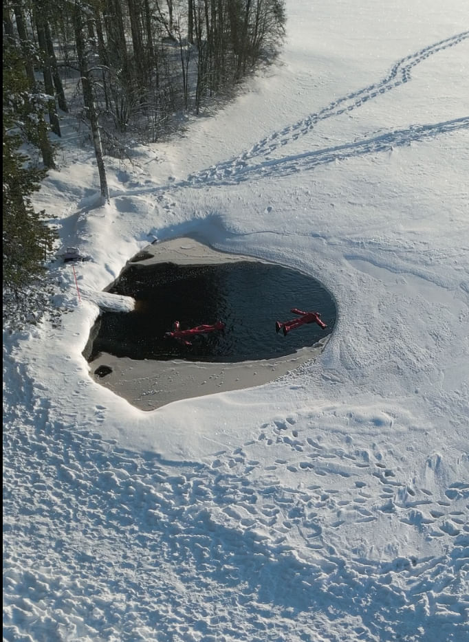 Float Your Cares Away: Arctic Ice Floating in Rovaniemi