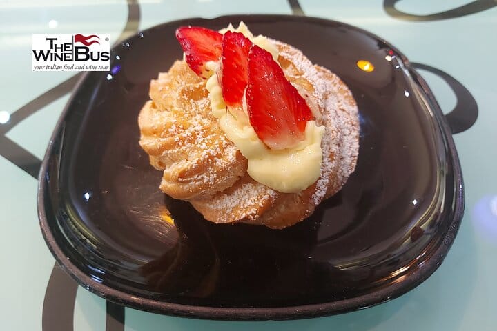 Strawberries and cream pastry