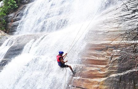 Waterfall Abseiling in Kitulgala