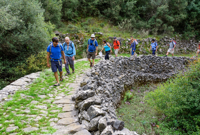 Cobble paths in terrific condition