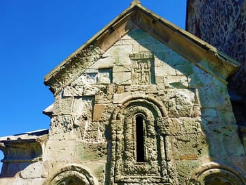 The narthex with inscriptions at Dmanisi Sioni cathedral