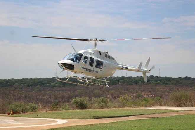 15 minutes scenic helicopter flight above Victoria Falls-Zimbabwe 8