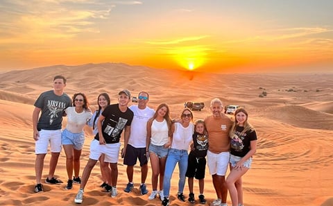 Morning Desert Safari with Camel Farm Visit & Sandboarding