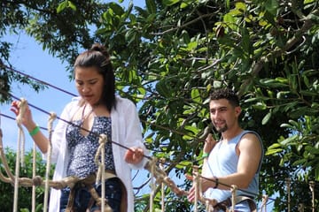 SHORE EXCURSION Zip Line, sloth park,City tour, Roatan sign & chocolate Factory