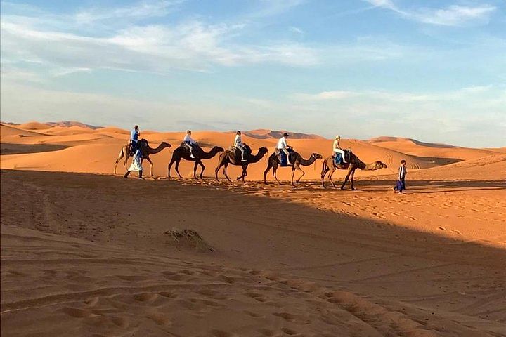 Sahara Desert Adventure: Marrakech to Fez Camel Ride & Scenic Valleys