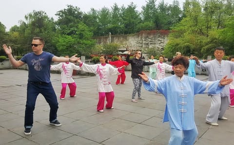 Chengdu Tai Chi Martial Art Class in the Morning