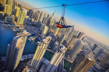 Experience the Dubai Marina Zipline Adventure at XLine