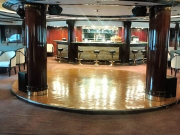 Lounge bar in the cruise ship