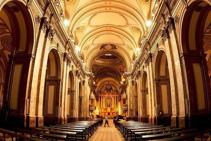 Inside the Metropolitan Cathedral.