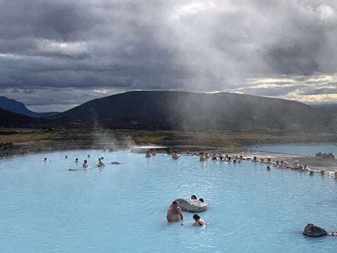 Nature Bath Lake Myvatn