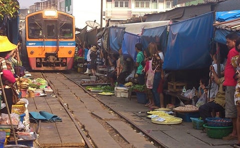 Maeklong Railway Market and Amphawa Floating Market Tour
