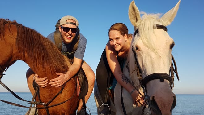 Premium 2 Hours Horse Riding, Desert Trail & Sea Beach - Hurghada photo 4