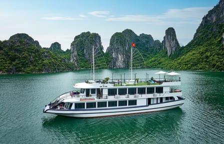 Halong Bay Luxury Day Cruise with Buffet Lunch & Sunset Party