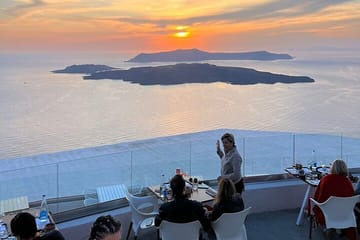 Private Sunset Wine Tour in Fira and Pyrgos, Santorini