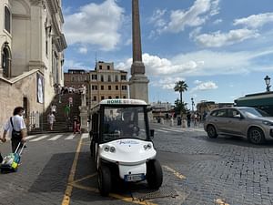 Rome: 3H Baroque, Ancient Rome and food experience by Golf Cart (2pm)