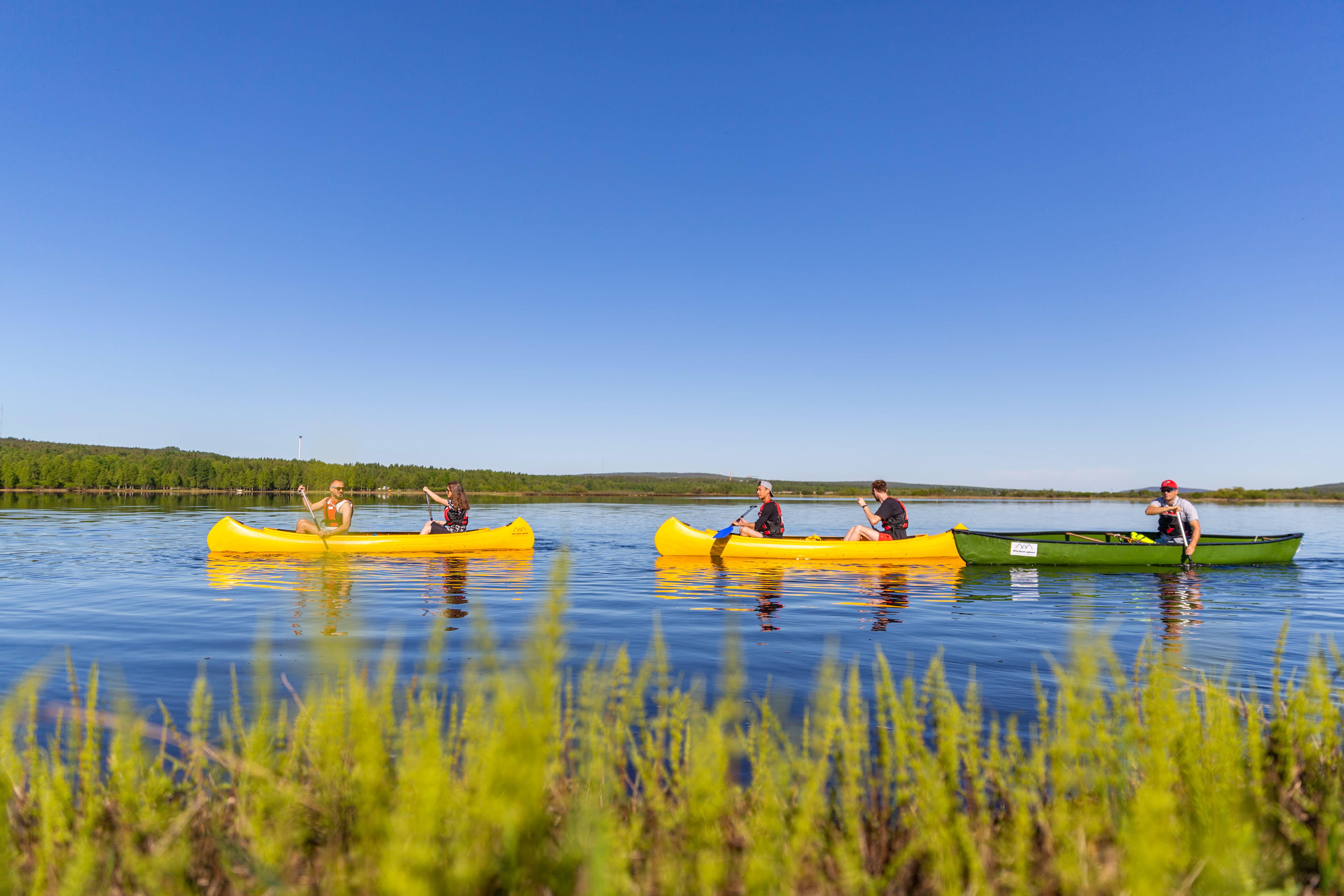 Canoeing trip in Rovaniemi