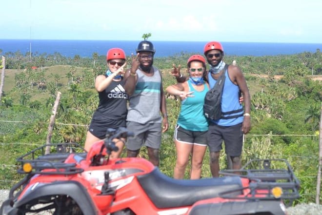 ATV 4 wheel off Road from Amber Cove & Taino bay port silver 4