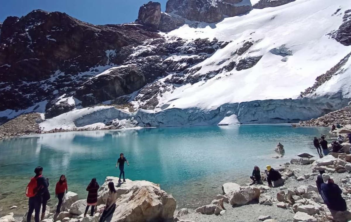 BO-PAZ-08: La Paz | Charquini Lagoon: A Turquoise Mirror in the Heights