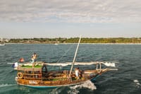 Cruise along Zanzibar’s turquoise waters on a traditional boat, enjoy the ocean breeze, and soak in scenic views of the coastline.