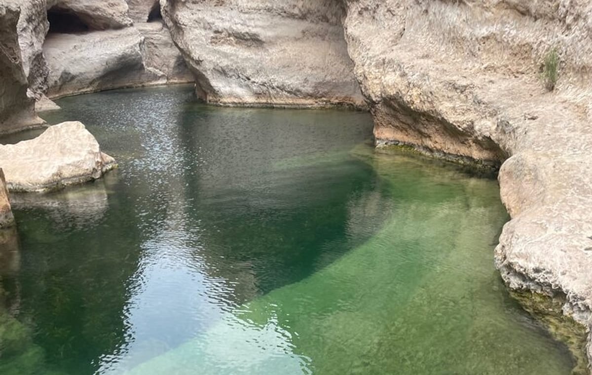 Private Day Trip to Wadi Shab & Bimmah Sinkhole Price Up To 5 Persons