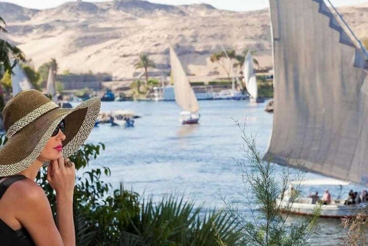 Private Felucca Trip to Banana Island & Private Transfer in Luxor