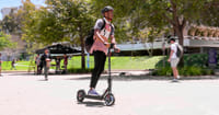 Electric scooter kick start