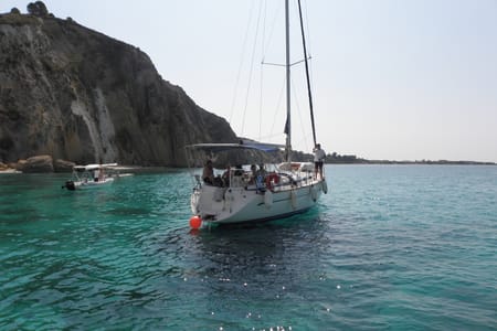 Half-Day Private Sailboat Cruise from Argostoli Port with Swim Stops