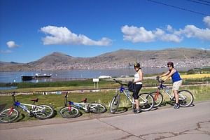 Mountain bike around Lake Titicaca