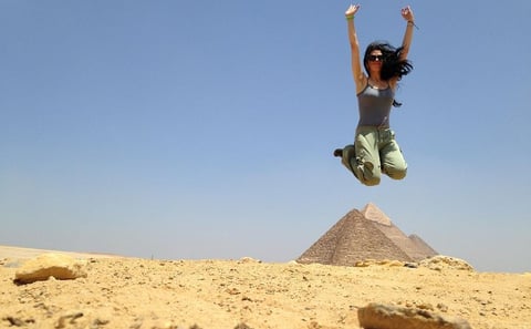Cairo Layover Tour to Giza Pyramids & Felucca Ride on Nile from Cairo Airport