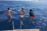 Excellent swim bathing platform for a nice swim
