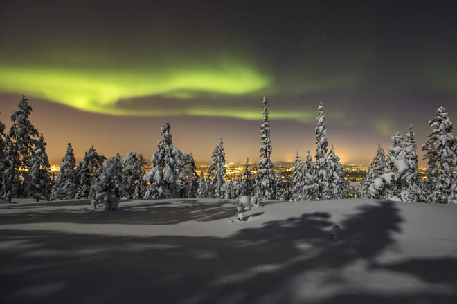 Northern Lights Sledge Ride by Snowmobile photo 2