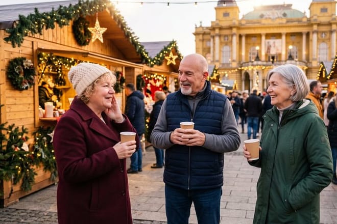 Private Christmas Heritage Walk in Historic Zagreb