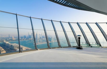 Coffee at The View at The Palm, Dubai –Observatory Deck, Level 52