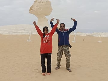 Private ONE Night Camping in White and Black Desert from Cairo