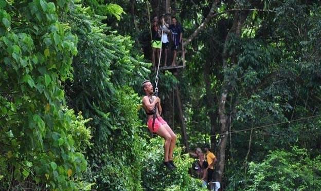 PHUKET-PHANG NGA: Join Tour Full Day White water Rafting 5 Km. Zipline 150 M. Phang Nga Bay with Lunch 5