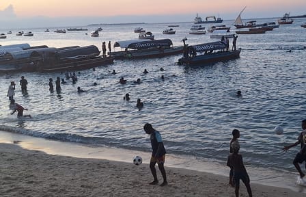 Zanzibar Sunset Dhow Cruise with Snacks and Music from Stone Town