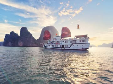 Boutique Bai Tu Long Bay Cruises 2 Days Tour Transfer from Hanoi