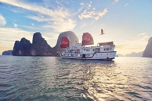 Boutique Bai Tu Long Bay Cruises 2 Days Tour Transfer from Hanoi 