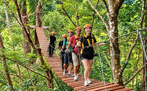 Phuket Flying Hanuman Zipline & Abseil with Hotel Transfer