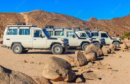 Jeep Adventure to Canyon Salama and Dahab from Sharm El-Sheikh