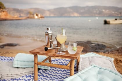 Greek Cocktails on a Secluded Beach