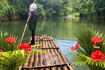 Great River Rafting with Limestone Massage & Rasta Safari Experience Combo Tour