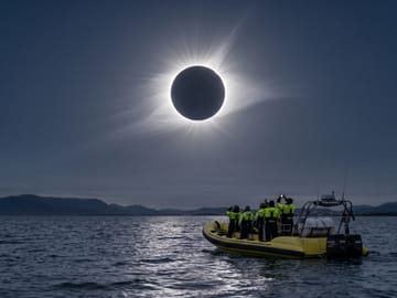 Solar Eclipse Viewing by RIB Speedboat in Reykjavík
